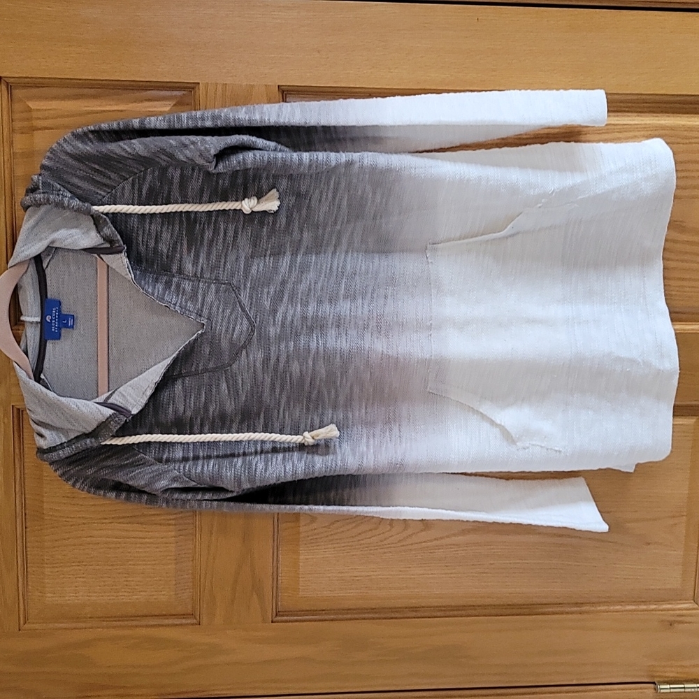 Ombre hooded sweater